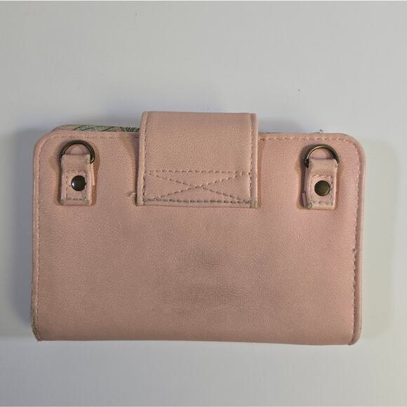 Vans Pink Tropical Themed Bi-fold Wallet with Tons of Pockets - Picture 3 of 16